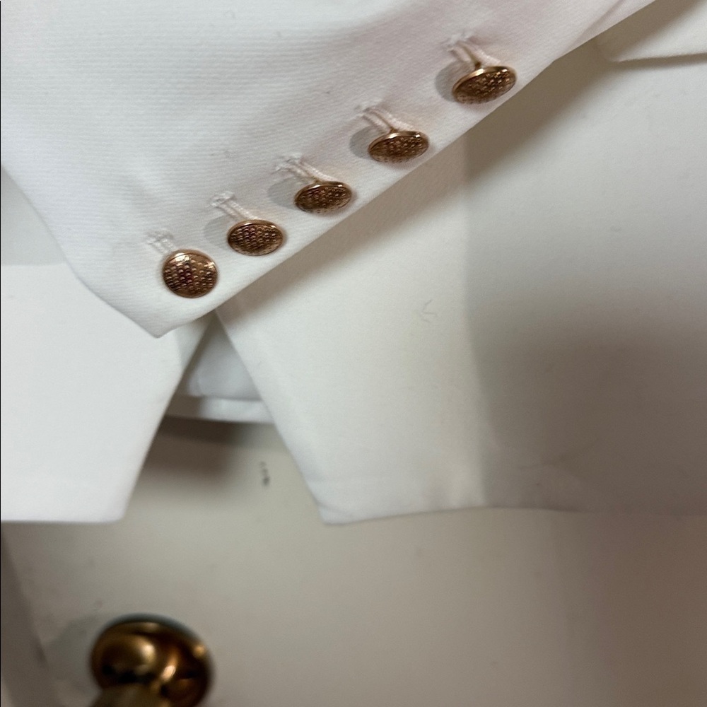 L'AGENCE Ivory Double-Breasted Blazer - Picture 5 of 6